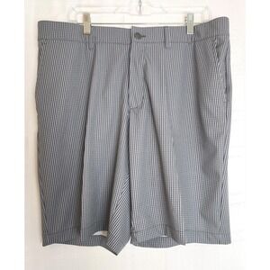 Adidas Golf Ultimate 365 Stretch Shorts Gray Gingham Mens Size 36 9" Inseam